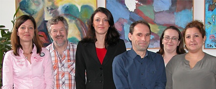 V. l. n. r.: Murielle Pirotte, Josef Duppach, Sandra Breuer, Frank Radermacher, Silvana Buschke, Birgül Bulut