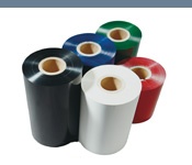 Coloured thermal transfer ribbons